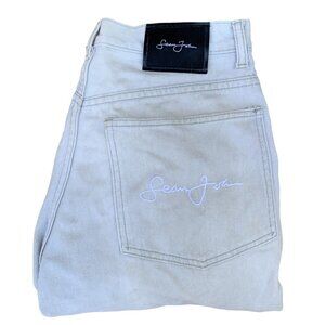 VINTAGE Sean John Embroidered Jeans Size 32 Cream